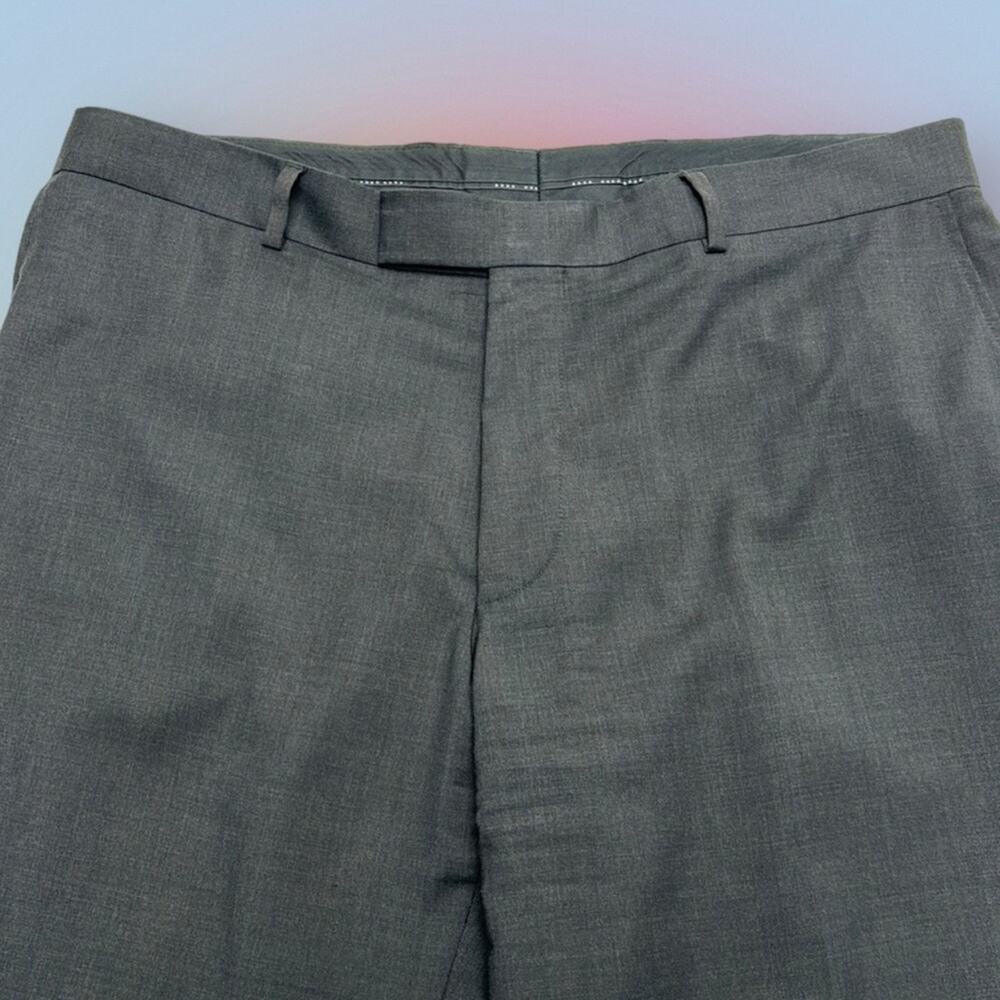 HUGO BOSS Men’s 38 x 34 Charcoal Gray Wool Dress Pant